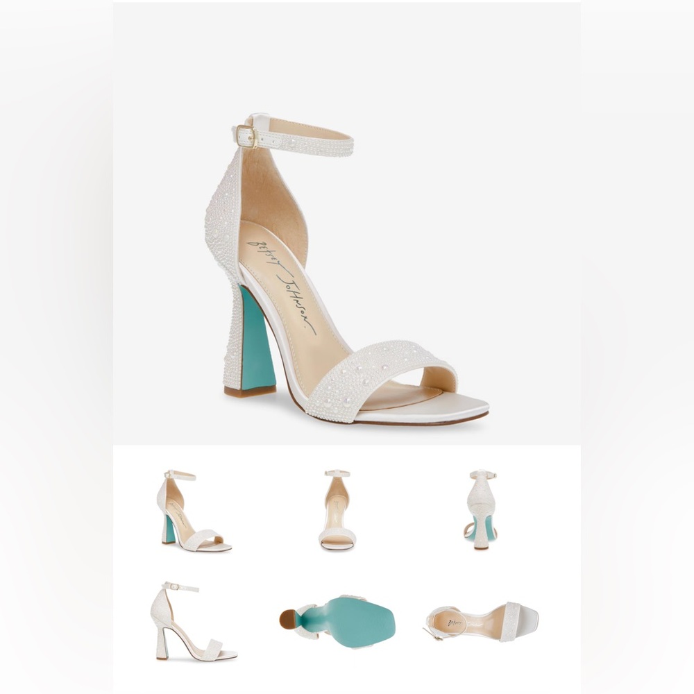 Betsey Johnson Dani Pearl wedding shoes 3.75 inch size 6.5 (never worn)